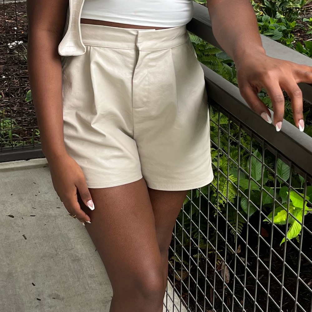 Faux Leather Shorts